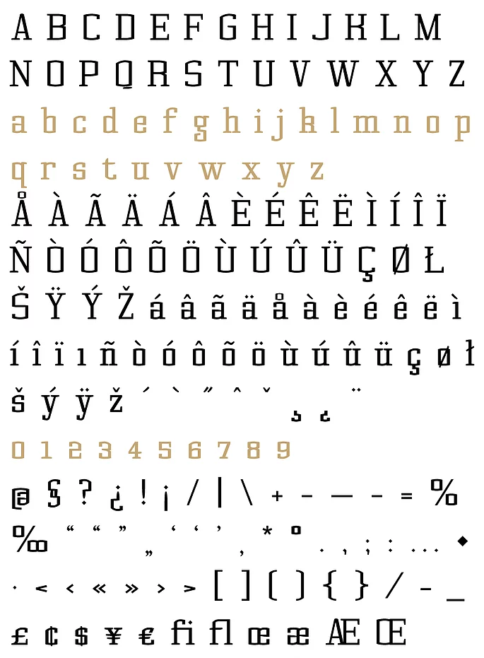 Пример шрифта Cyrus Black Italic